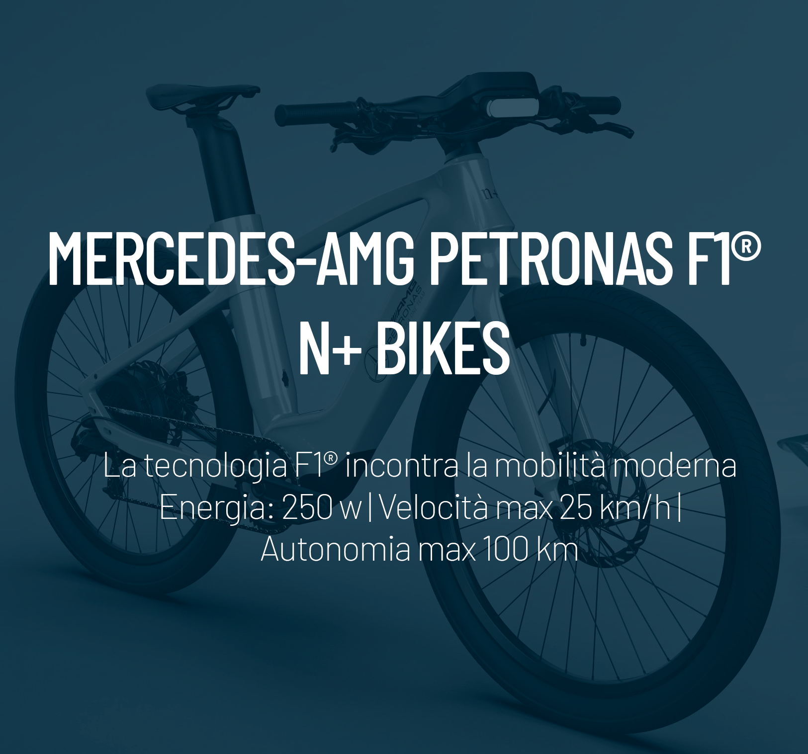 Mercedes-AMG Petronas F1® n+ bike | Scopri la collezione ufficiale di bici elettriche